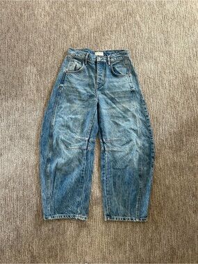 Free People Barrel Jeans